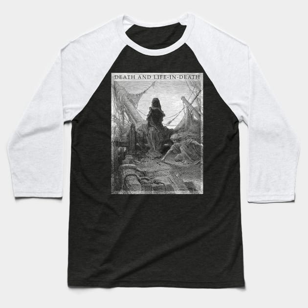 Gustave Doré Death and Night-Mare Life In Death Baseball T-Shirt by UniversalPioneer